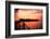 Boating at Sunset, Indonesia-James White-Framed Photographic Print