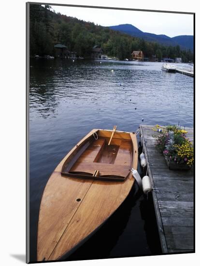 Boating at Whiteface Marina in the Adirondack Mountains, Lake Placid, New York, USA-Bill Bachmann-Mounted Photographic Print