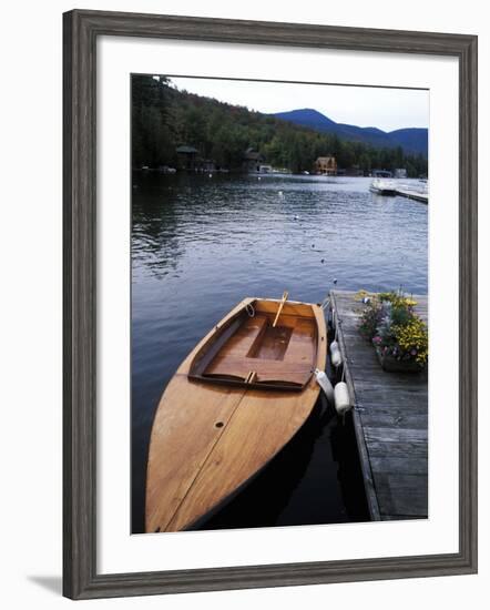 Boating at Whiteface Marina in the Adirondack Mountains, Lake Placid, New York, USA-Bill Bachmann-Framed Photographic Print