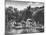 Boating Floating on the River Where the Shooting of the Movie "The African Queen" Is Taking Place-null-Mounted Photographic Print