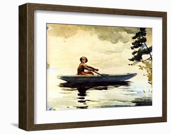 Boating in Adirondacks-Winslow Homer-Framed Giclee Print