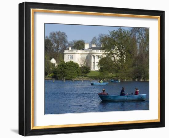 Boating Lake, Regent's Park, London, England, United Kingdom, Europe-Ethel Davies-Framed Photographic Print