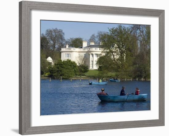 Boating Lake, Regent's Park, London, England, United Kingdom, Europe-Ethel Davies-Framed Photographic Print