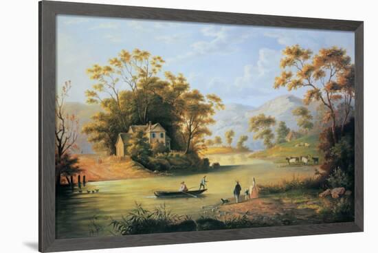 Boating On The Hudson-John Woodhouse Audubon-Framed Art Print