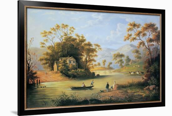 Boating On The Hudson-John Woodhouse Audubon-Framed Art Print