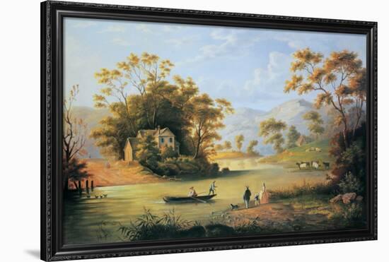 Boating On The Hudson-John Woodhouse Audubon-Framed Art Print