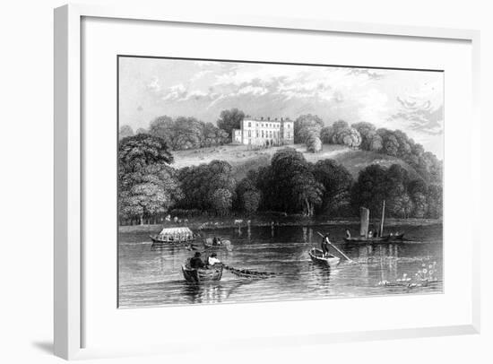 Boating on the Thames Near Henley, Oxfordshire, 1830-null-Framed Giclee Print