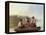 Boatmen on the Missouri-George Caleb Bingham-Framed Premier Image Canvas