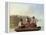 Boatmen on the Missouri-George Caleb Bingham-Framed Premier Image Canvas