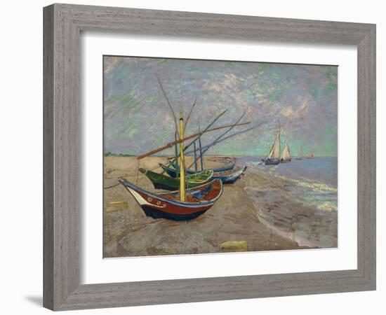 Boats, 1888-Vincent van Gogh-Framed Giclee Print