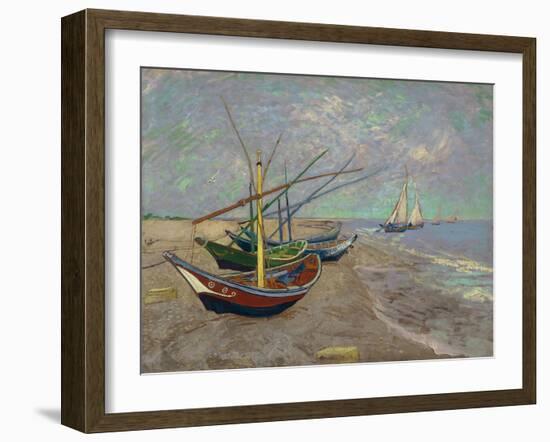 Boats, 1888-Vincent van Gogh-Framed Giclee Print