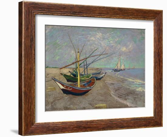 Boats, 1888-Vincent van Gogh-Framed Giclee Print