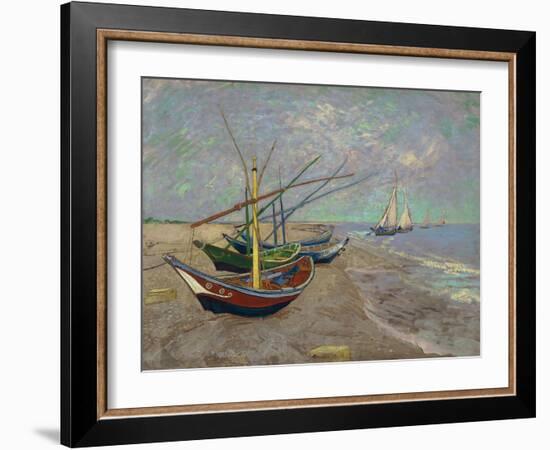 Boats, 1888-Vincent van Gogh-Framed Giclee Print