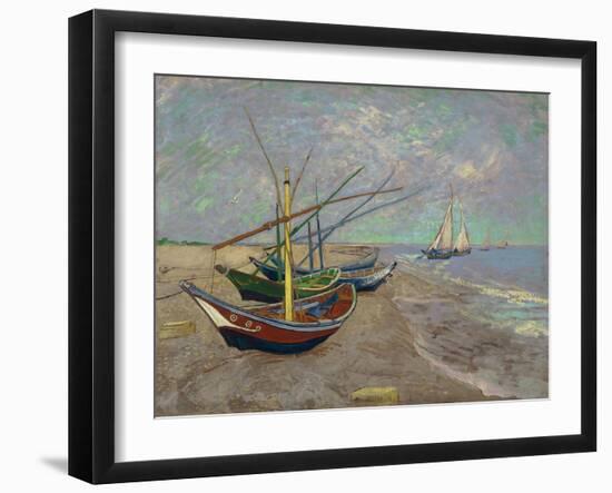 Boats, 1888-Vincent van Gogh-Framed Giclee Print