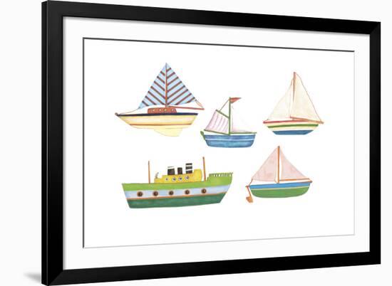 Boats 1-Maria Trad-Framed Giclee Print