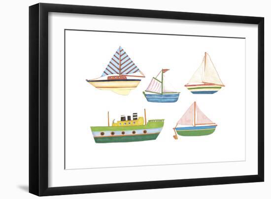 Boats 1-Maria Trad-Framed Giclee Print