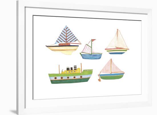 Boats 1-Maria Trad-Framed Premium Giclee Print