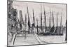 Boats Alongside Billingsgate, London, 1859-James Abbott McNeill Whistler-Mounted Giclee Print