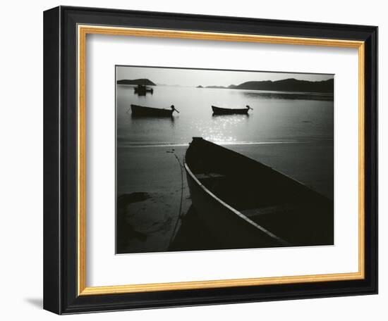 Boats and Bay, Los Angeles Bay, Baja California, 1964-Brett Weston-Framed Photographic Print