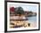 Boats and Beachgoers on the Beaches of Dakar, Senegal-Janis Miglavs-Framed Photographic Print