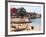 Boats and Beachgoers on the Beaches of Dakar, Senegal-Janis Miglavs-Framed Photographic Print