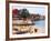 Boats and Beachgoers on the Beaches of Dakar, Senegal-Janis Miglavs-Framed Photographic Print