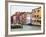 Boats and Colorful Homes in Canal, Burano, Italy-Dennis Flaherty-Framed Photographic Print