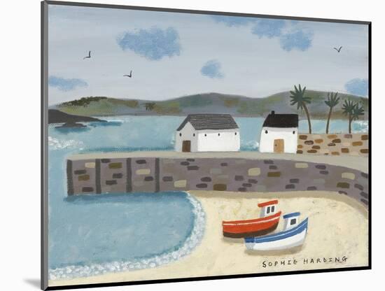 Boats and Harbour-Sophie Harding-Mounted Giclee Print