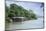 Boats and Stilt House on an Igarape (Flooded Creek) in the Brazilian Amazon-Alex Robinson-Mounted Photographic Print