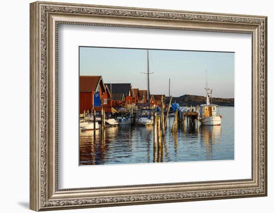 Boats and Timber Houses, Grebbestad, Bohuslan Region, West Coast, Sweden, Scandinavia, Europe-Yadid Levy-Framed Photographic Print