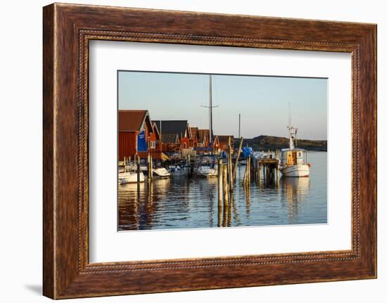 Boats and Timber Houses, Grebbestad, Bohuslan Region, West Coast, Sweden, Scandinavia, Europe-Yadid Levy-Framed Photographic Print