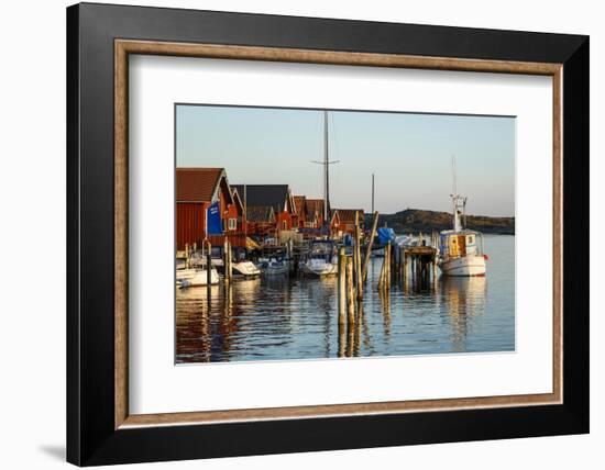 Boats and Timber Houses, Grebbestad, Bohuslan Region, West Coast, Sweden, Scandinavia, Europe-Yadid Levy-Framed Photographic Print