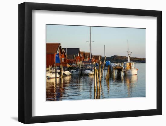 Boats and Timber Houses, Grebbestad, Bohuslan Region, West Coast, Sweden, Scandinavia, Europe-Yadid Levy-Framed Photographic Print