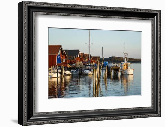 Boats and Timber Houses, Grebbestad, Bohuslan Region, West Coast, Sweden, Scandinavia, Europe-Yadid Levy-Framed Photographic Print