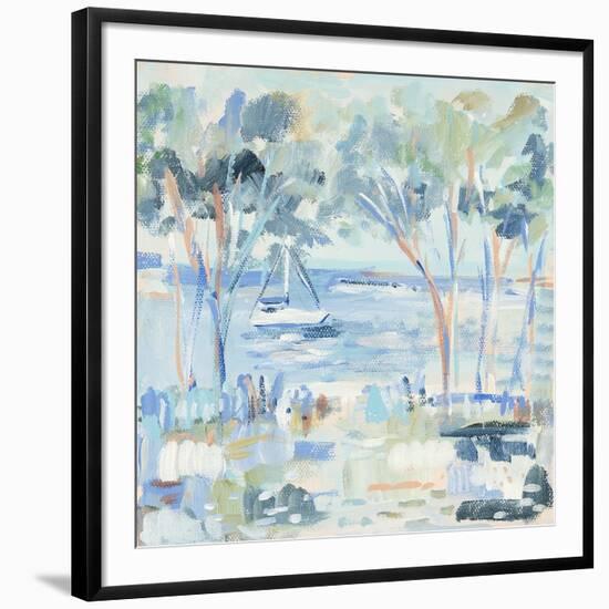 Boats and Trees 1-Michelle Brunner-Framed Art Print