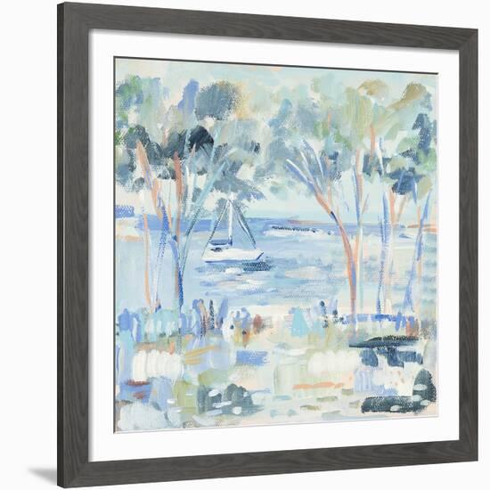 Boats and Trees 1-Michelle Brunner-Framed Art Print