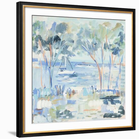 Boats and Trees 1-Michelle Brunner-Framed Art Print