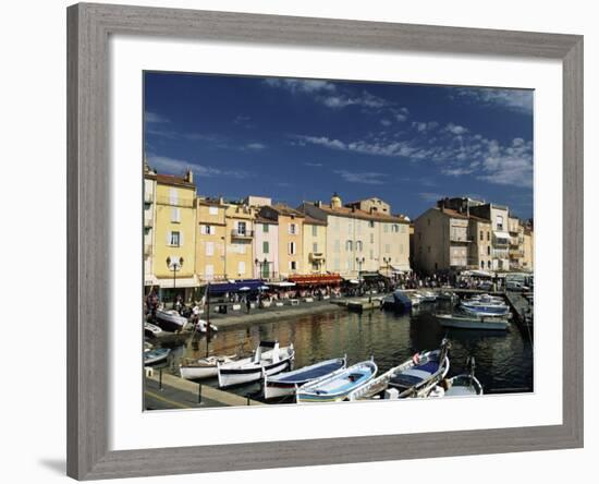 Boats and Waterfront, St. Tropez, Var, Cote d'Azur, Provence, French Riviera, France-Sergio Pitamitz-Framed Photographic Print