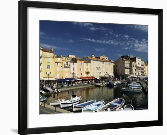 Boats and Waterfront, St. Tropez, Var, Cote d'Azur, Provence, French Riviera, France-Sergio Pitamitz-Framed Photographic Print