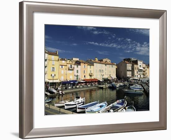 Boats and Waterfront, St. Tropez, Var, Cote d'Azur, Provence, French Riviera, France-Sergio Pitamitz-Framed Photographic Print