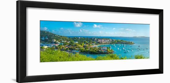 Boats at a Harbor, Cruz Bay, St. John, Us Virgin Islands-null-Framed Photographic Print