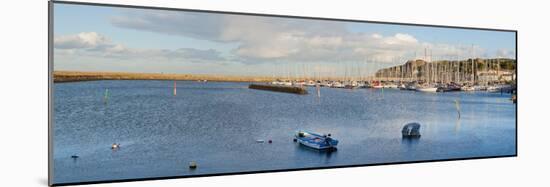 Boats at a Harbor, Howth, Dublin Bay, Dublin, Leinster Province, Republic of Ireland-null-Mounted Photographic Print