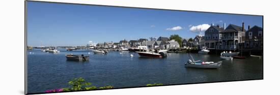 Boats at a Harbor, Nantucket, Massachusetts, USA-null-Mounted Photographic Print