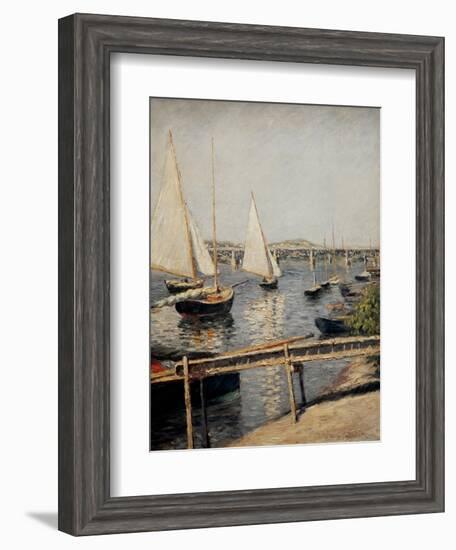 Boats at Argenteuil, 1888-Gustave Caillebotte-Framed Giclee Print