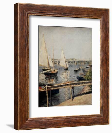 Boats at Argenteuil, 1888-Gustave Caillebotte-Framed Giclee Print