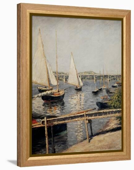 Boats at Argenteuil, 1888-Gustave Caillebotte-Framed Premier Image Canvas