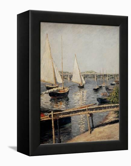 Boats at Argenteuil, 1888-Gustave Caillebotte-Framed Premier Image Canvas