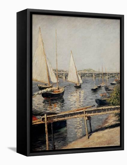 Boats at Argenteuil, 1888-Gustave Caillebotte-Framed Premier Image Canvas