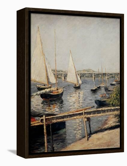 Boats at Argenteuil, 1888-Gustave Caillebotte-Framed Premier Image Canvas