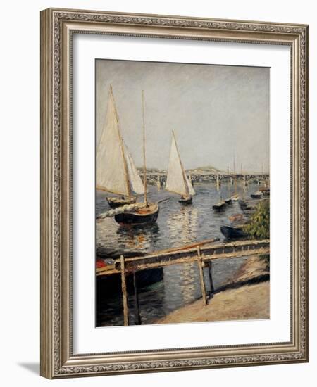 Boats at Argenteuil, 1888-Gustave Caillebotte-Framed Giclee Print